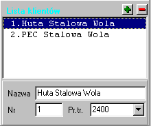 Okno Lista klientów